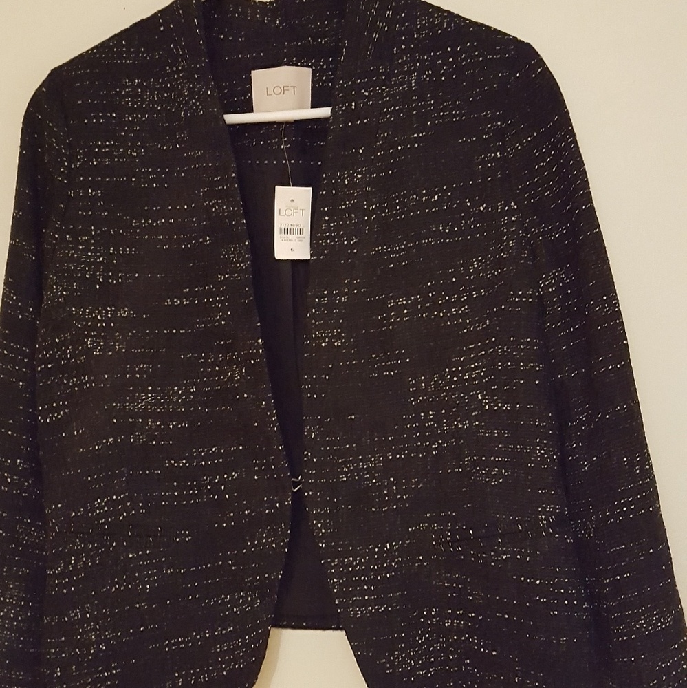 Ann Taylor Loft textured blazer NWT
